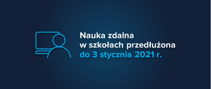 Miniaturka artykułu Nauka zdalna w szkołach przedłużona do 3 stycznia 2021 r.