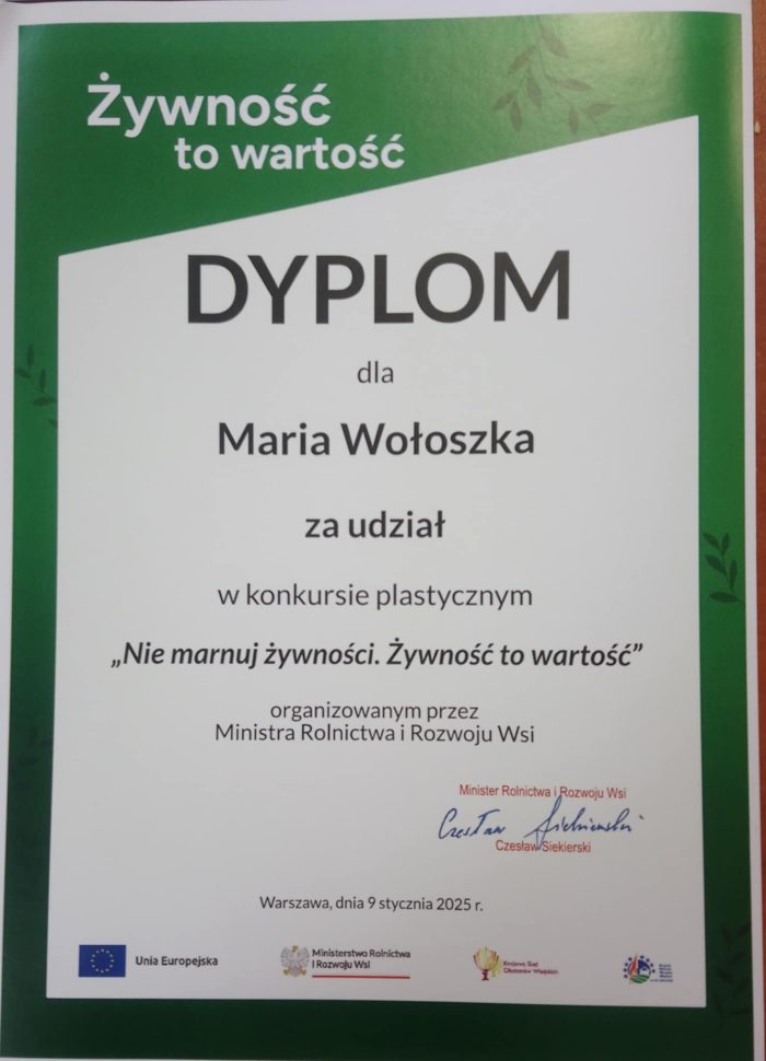 Miniaturka artykułu Konkurs plastyczny ” Nie marnuj żywności. Żywność to wartość.”.